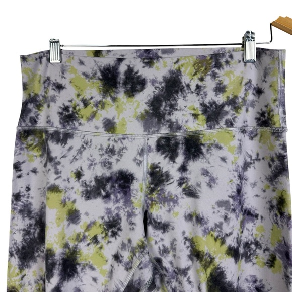 Lululemon Align High Rise Leggings Tie Dye Cropped Size 14 - Picture 3 of 9